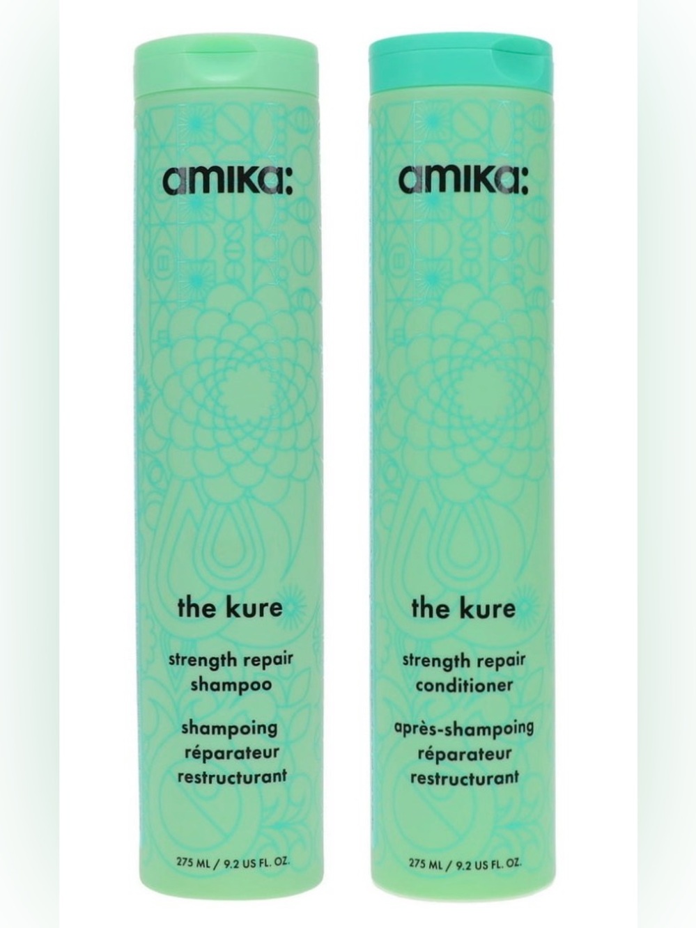 amika The Kure Strength Repair Shampoo & Conditioner set - NWT